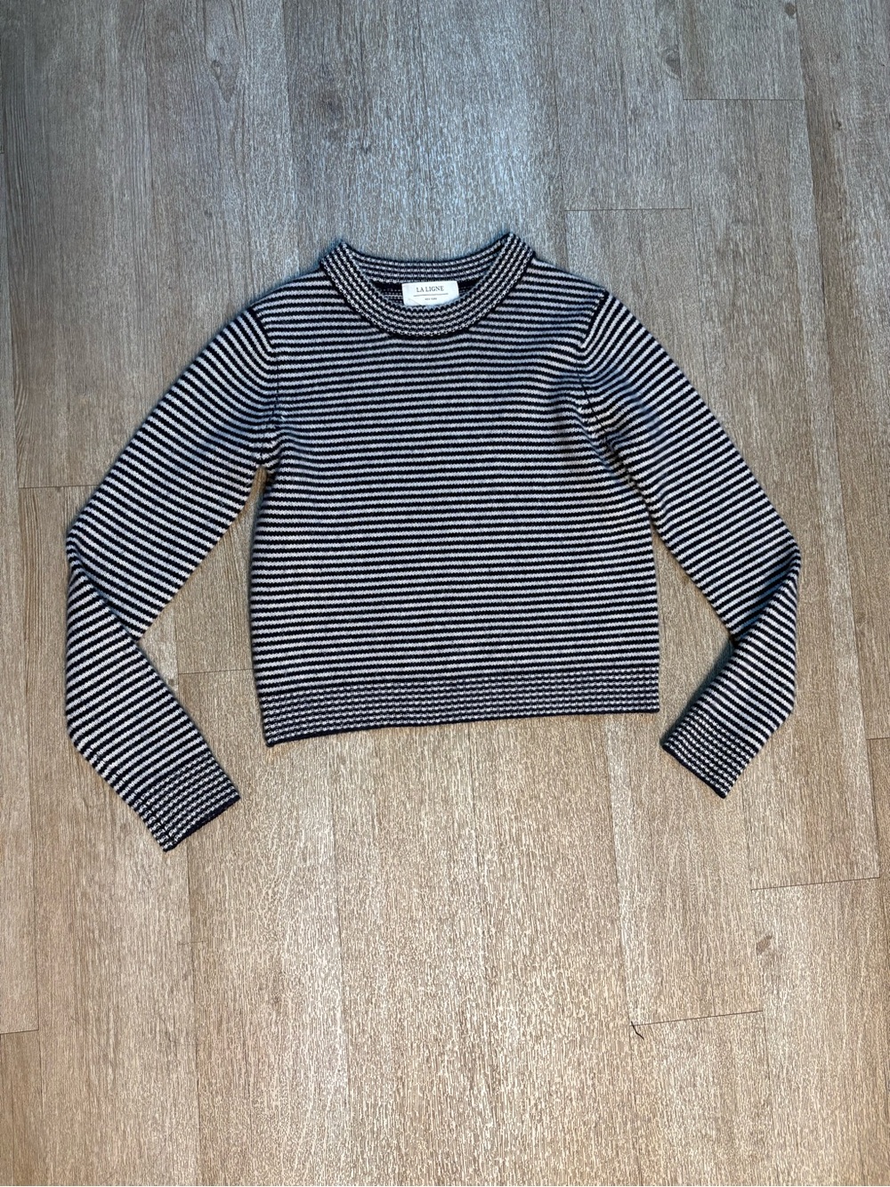 LA LIGNE CASHMERE STRIPED SWEATER SIZE S